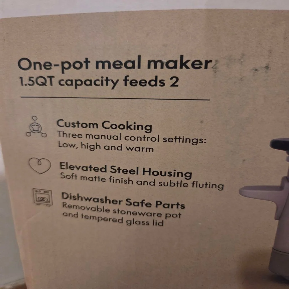 Bella 1.5 QT Slow Cooker Oatmilk One Size